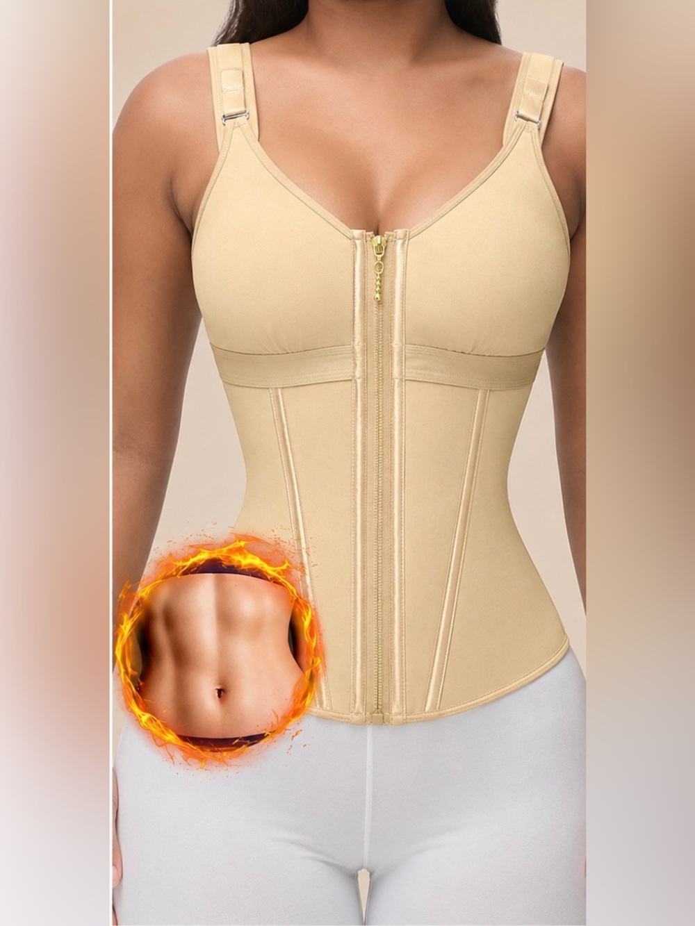 Shapewear Women Colombian Fajas Waist Trainer Tummy Control Vest Body Shaper
